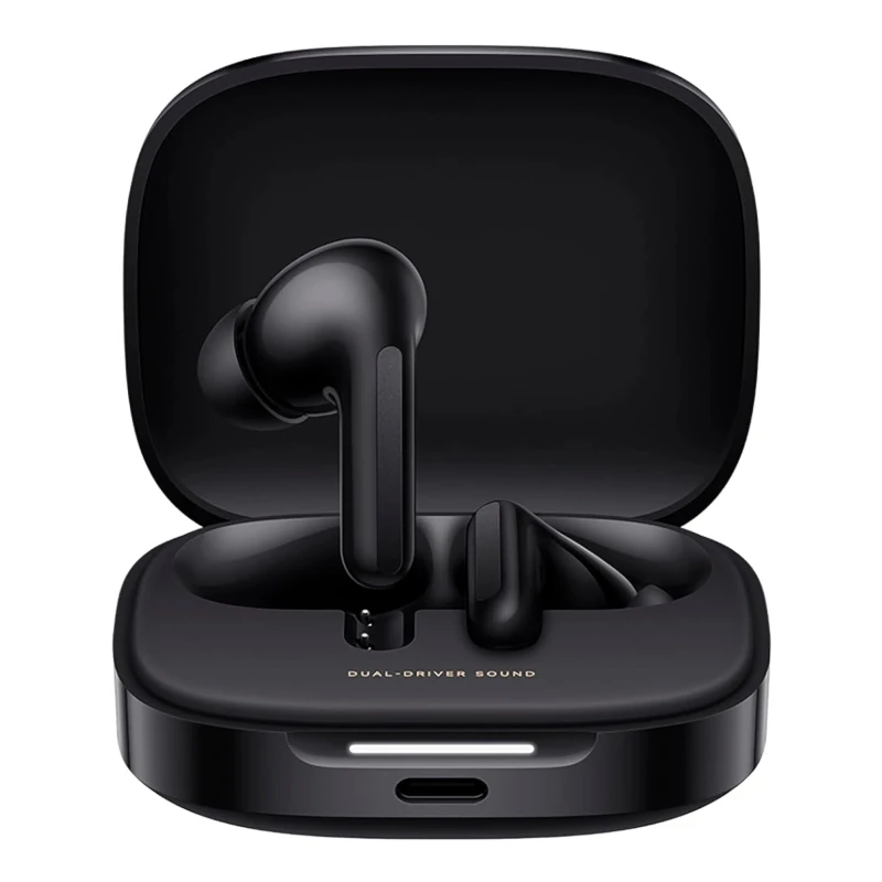 Fones de ouvido pretos Xiaomi Buds 6