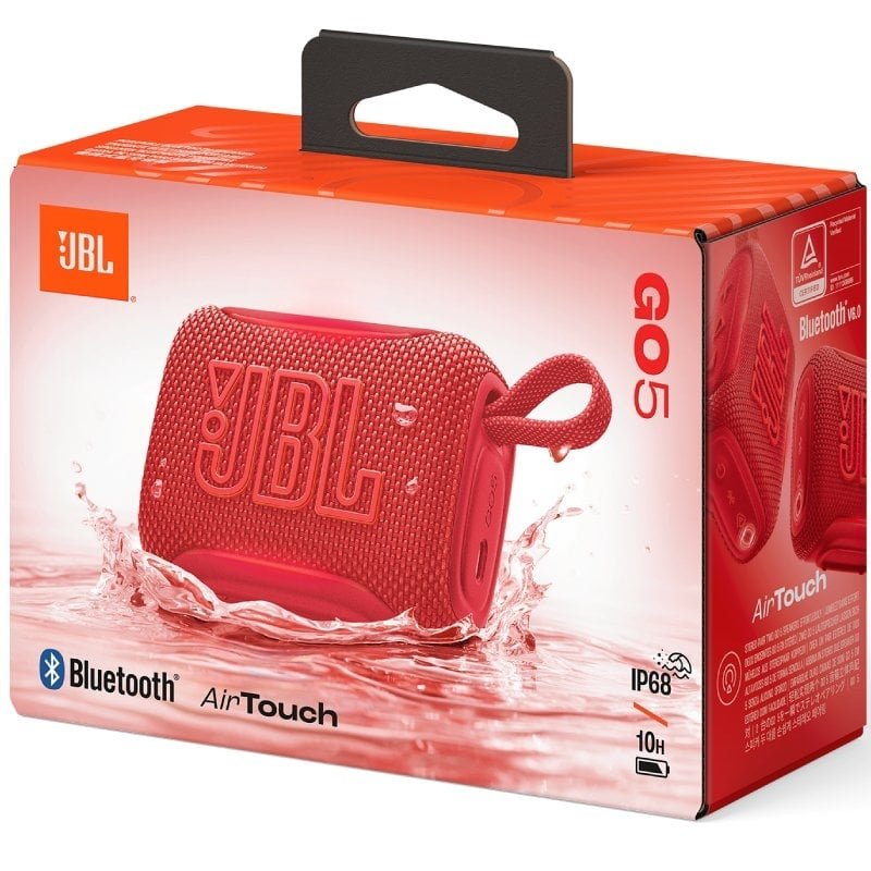Orador JBL GO 5 Bluetooth | 4.8W| 1.0| Vermelho