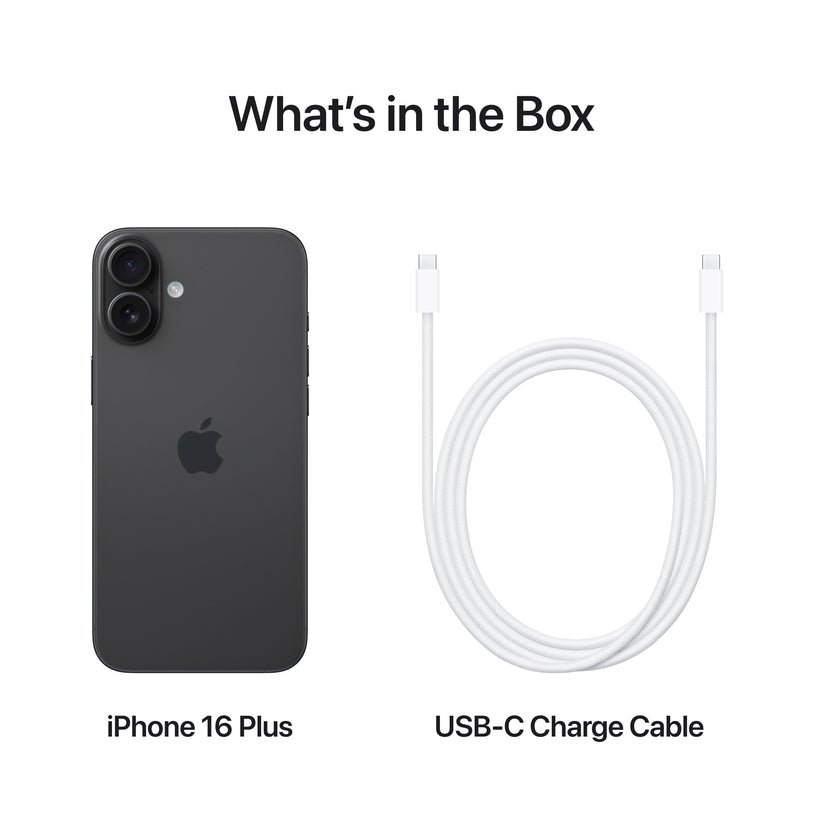 Smartphone Apple iPhone 16 Plus 128GB| 6.7"| 5G| Preto