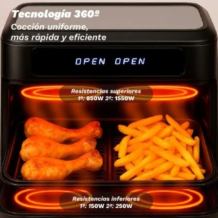 Freidadora a ar | Sem óleo Grunkel Dualflexifryer | 2800W | Capacidade 10L