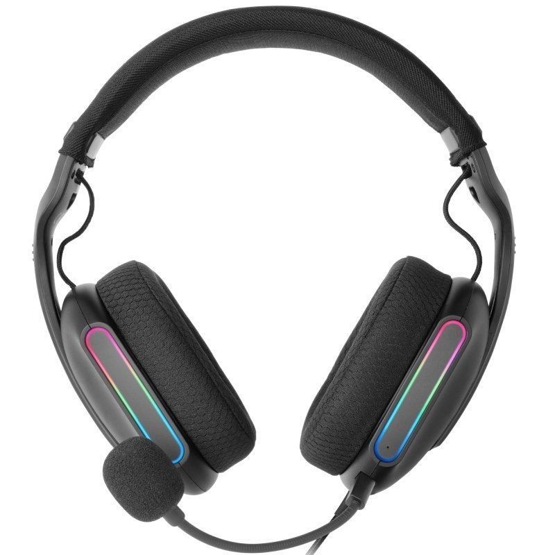Mars Gaming MH-PRO| 3.5| USB| Pretos Fones de Ouvido para Jogos com Microfone
