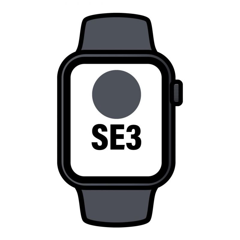 Apple Watch SE3| GPS| 40mm| Caixa de alumínio da meia-noite| cinta de esportes m|l preto