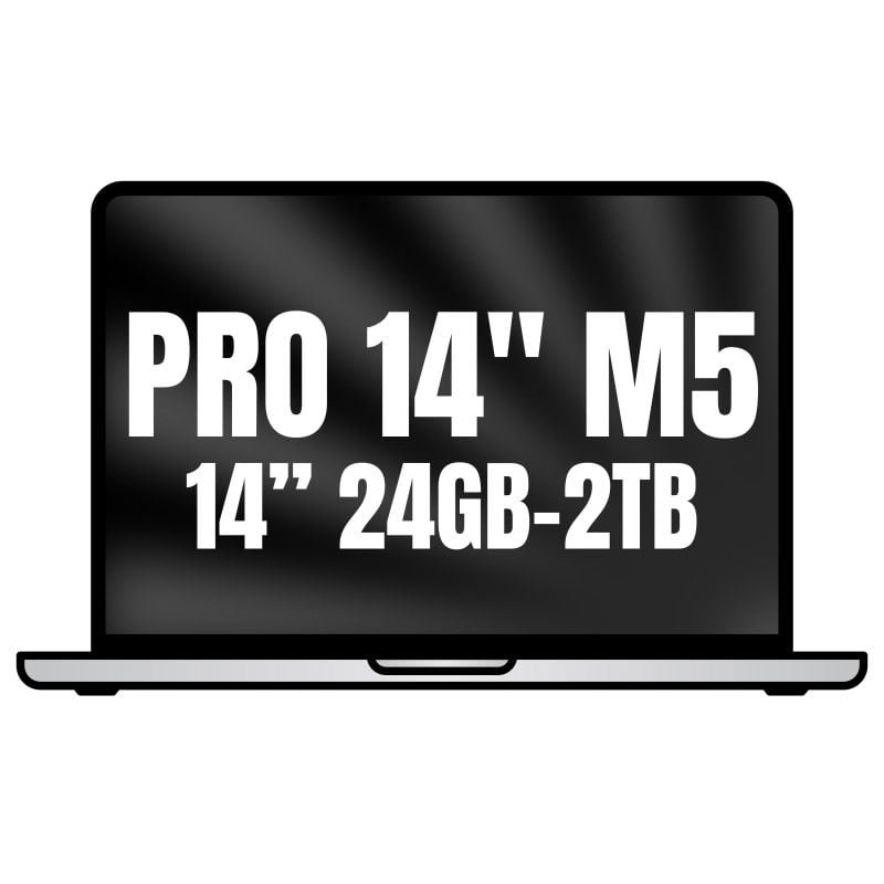 Apple MacBook Pro 14"| CPU M5 Pro 18-core | 24 GB | SSD de 2 TB | GPU de 20 núcleos | Prata
