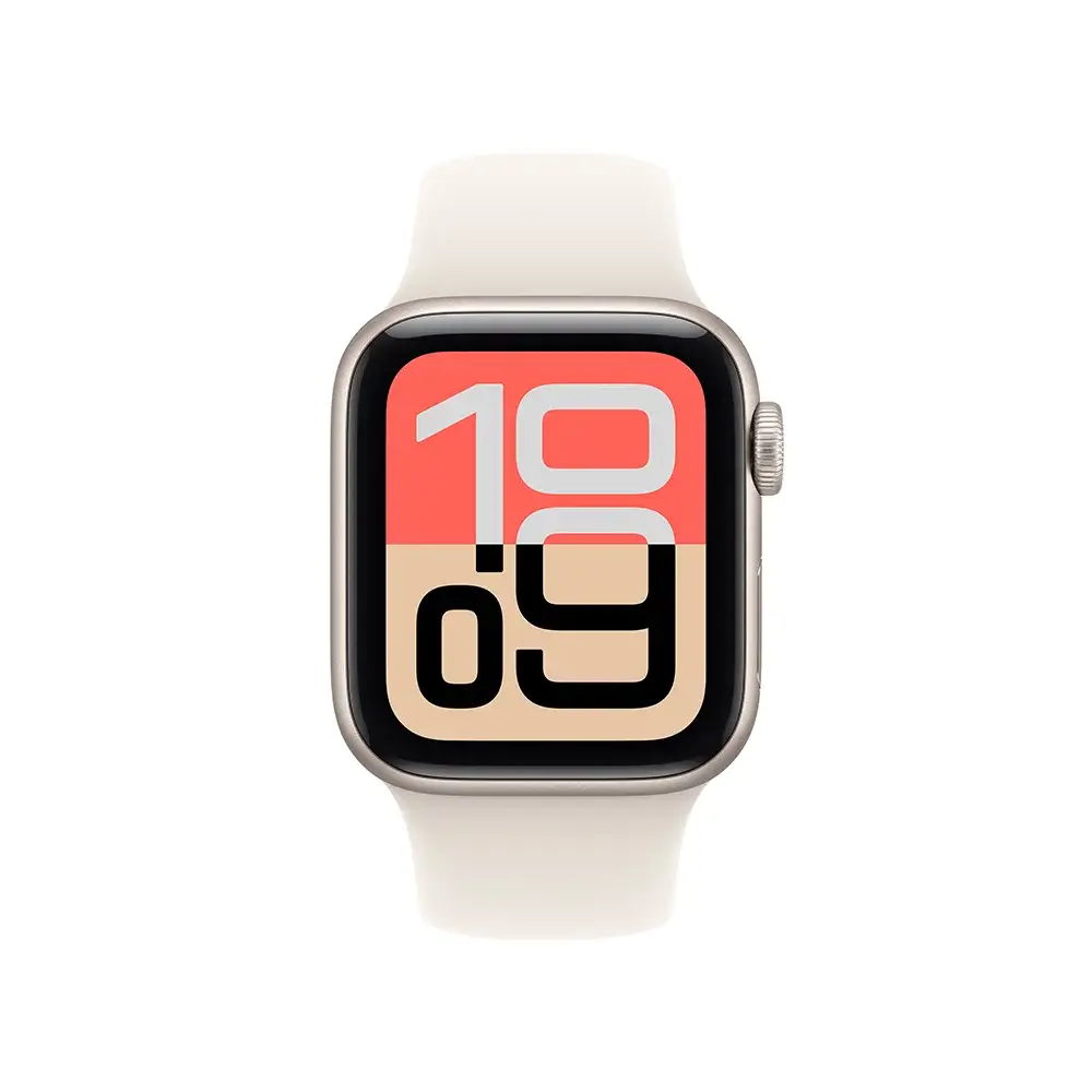Apple Watch SE3| GPS| 40mm| Caixa de alumínio branco estrela| cinta de esporte de estrela branca s|m