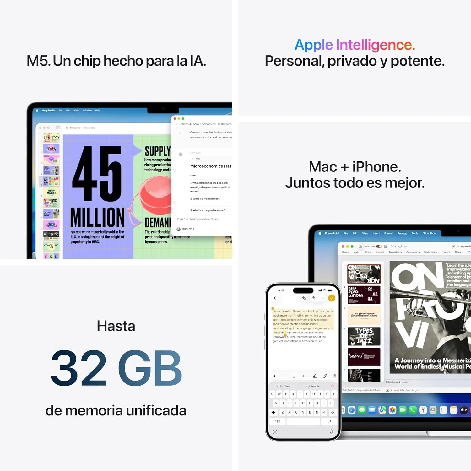 Apple Macbook Air 13,6"| CPU M5 de 10 núcleos| 16GB| SSD de 512GB| GPU de 8 núcleos| Azul