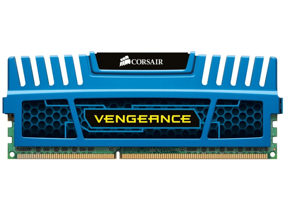 Memória RAM DDR3 CORSAIR CMZ4GX3M1A1600C9B (1 x 4 GB - 1600 MHz - CL 9 - Azul)