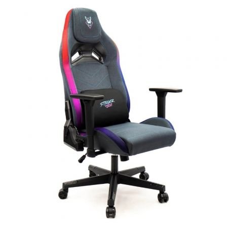 Woxter Stinger Station Elite Cadeira de Jogos | Luzes de LED | Azul e Rosa