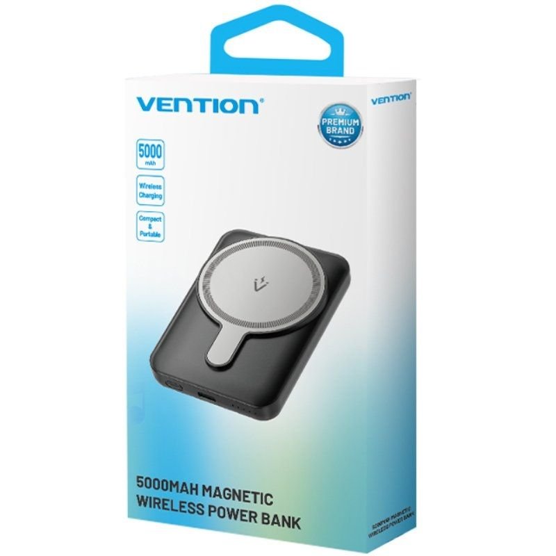 Powerbank 5000mAh Vention FHSB0| 20W| Wireless| branca