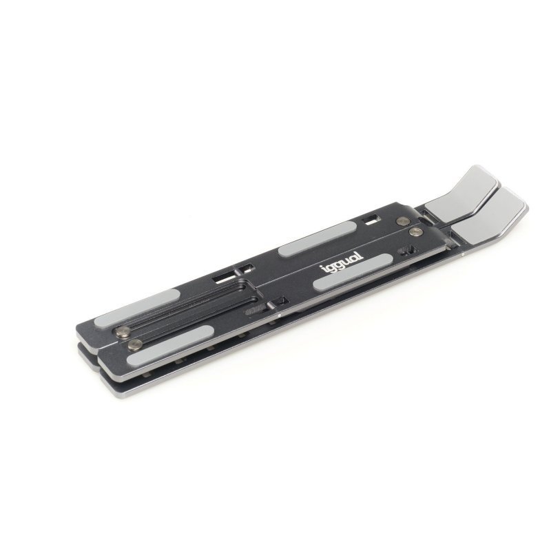 Iggual Suporte portátil dobrável para elevador 17" cinza