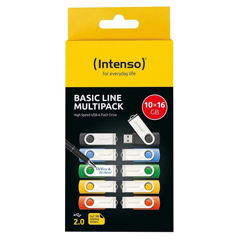 Intense Basic Basic Line Multipack USB 2.0 8GB 10U 