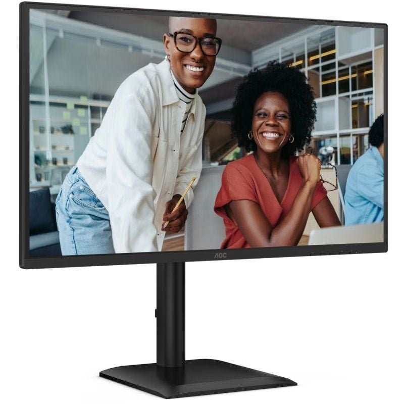Monitor profissional AOC 27E4U 27"| Full HD| Multimídia| Altura ajustável | Preto