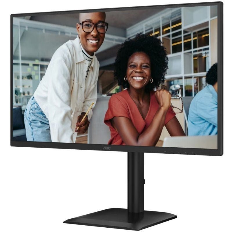Monitor profissional AOC 27E4U 27"| Full HD| Multimídia| Altura ajustável | Preto
