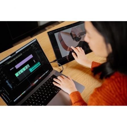 Monitor portátil multimídia Verbatim PMT-14 de 14" com tela sensível ao toque Full HD | Preto