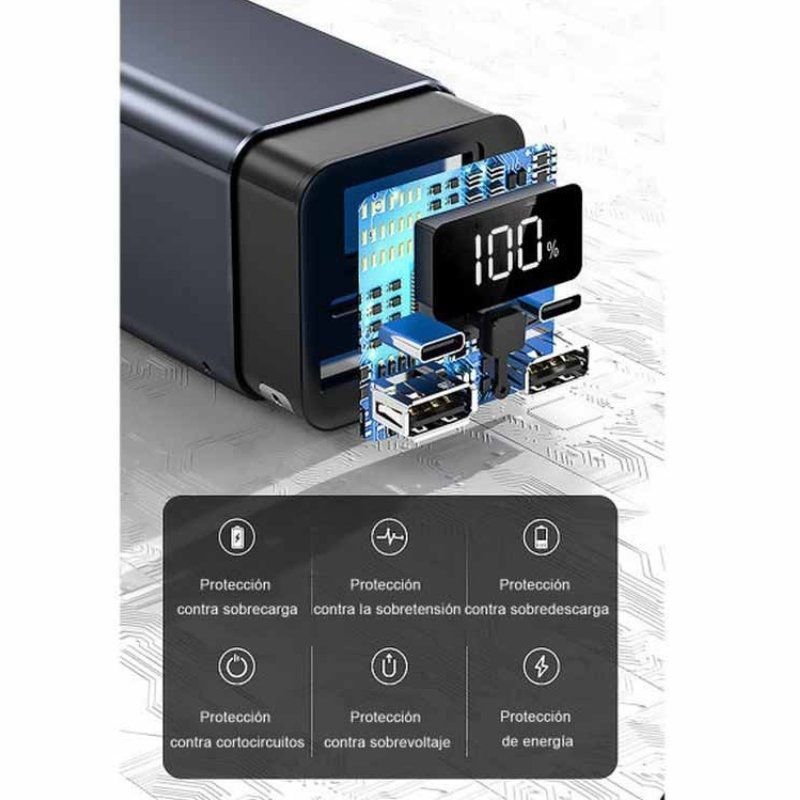 Leotec PowerBank 20000mAh PD| 65W| Compatível com Laptops