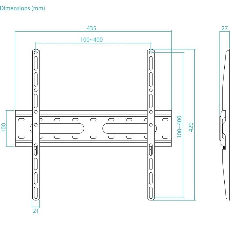 TooQ LP1072F-B Fixo de Parede para TV de 32-70" | até 45kg