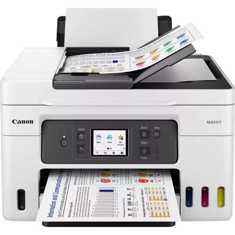 Canon MAXIFY GX4050 MegaTank WiFi recarregável multifuncional | Fax| Duplex| Branco