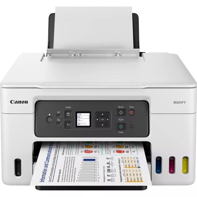 Multifuncional recarregável Canon MAXIFY GX3050 MegaTank WiFi | Duplex| Branco