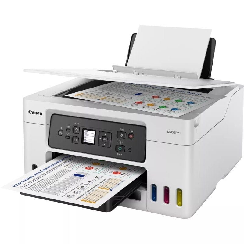 Multifuncional recarregável Canon MAXIFY GX3050 MegaTank WiFi | Duplex| Branco