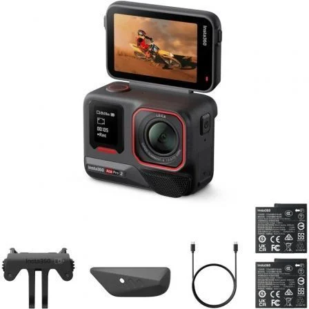 Insta360 Ace Pro Câmera Digital Esportiva Pack de 2 Baterias| 8K|Ângulo de Visão de 180º