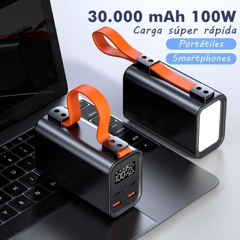 Leotec PowerBank 30000mAh PD| 100W| Compatível com Laptops