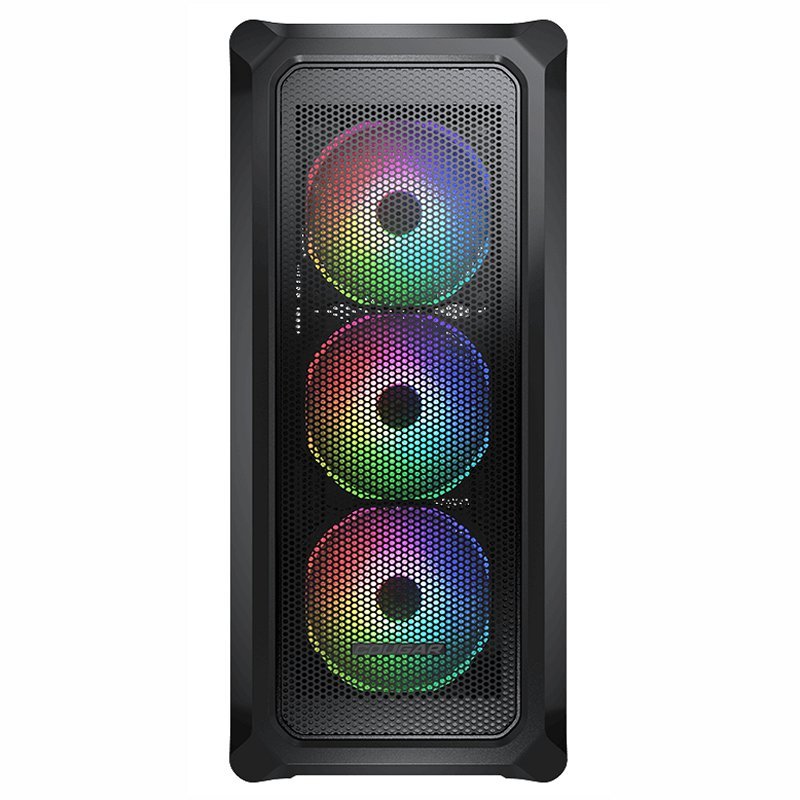 caixa de cougar semi torre archon 2 malha rgb preto