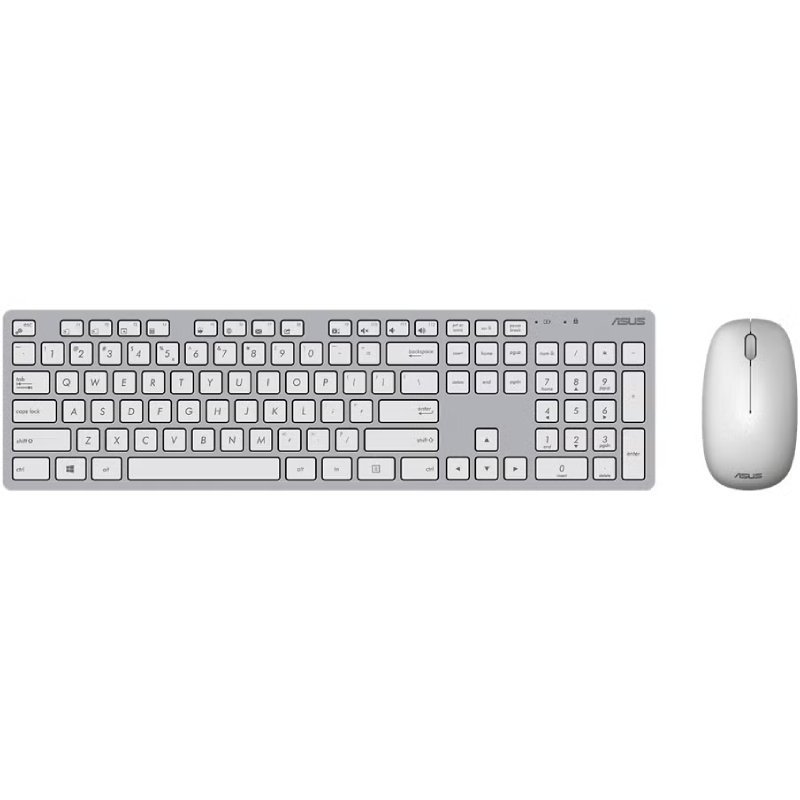Teclado sem fio e mouse ASUS W5000 sem fio| Branco