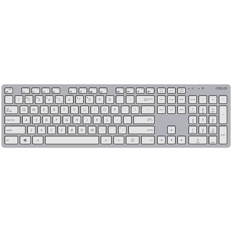 Teclado sem fio e mouse ASUS W5000 sem fio| Branco