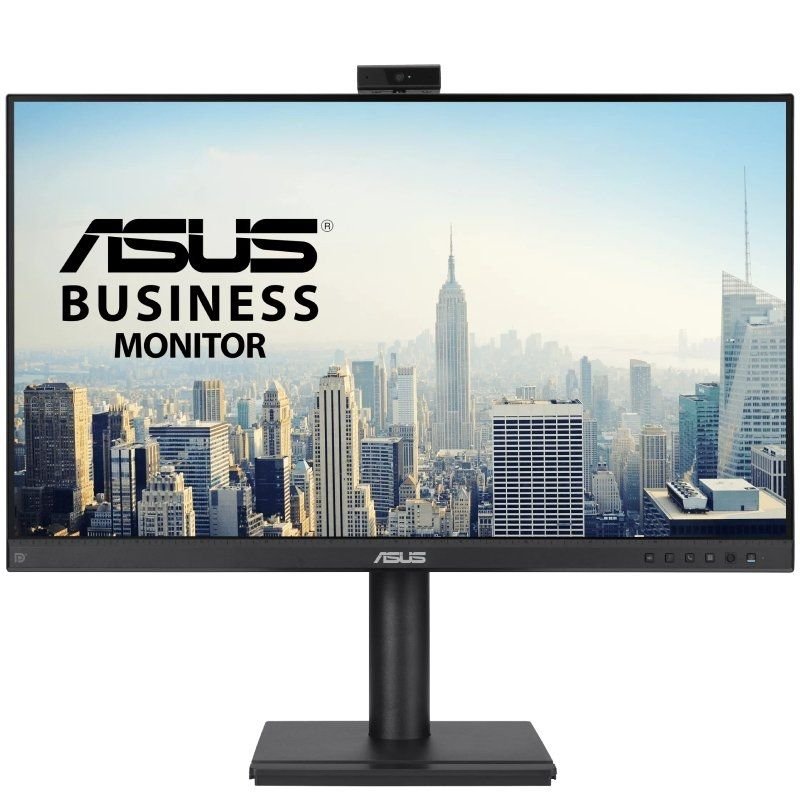 Monitor profissional ASUS BE249QFK 24"| Full HD| Webcam| Multimídia| Altura ajustável | Preto