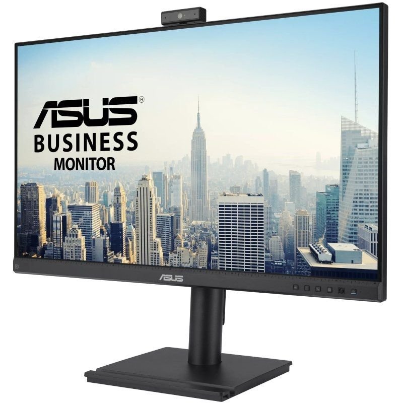 Monitor profissional ASUS BE249QFK 24"| Full HD| Webcam| Multimídia| Altura ajustável | Preto
