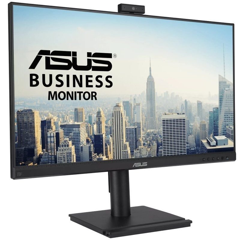 Monitor profissional ASUS BE249QFK 24"| Full HD| Webcam| Multimídia| Altura ajustável | Preto