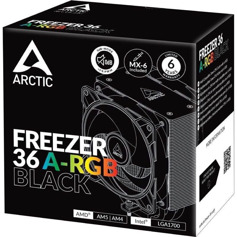 Ventilador com Disipador Arctic Freezer 36 A-RGB| 12cm