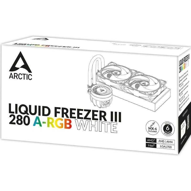Sistema de Refrigeração Líquida Arctic Liquid Freezer III 280 A-RGB| Branco