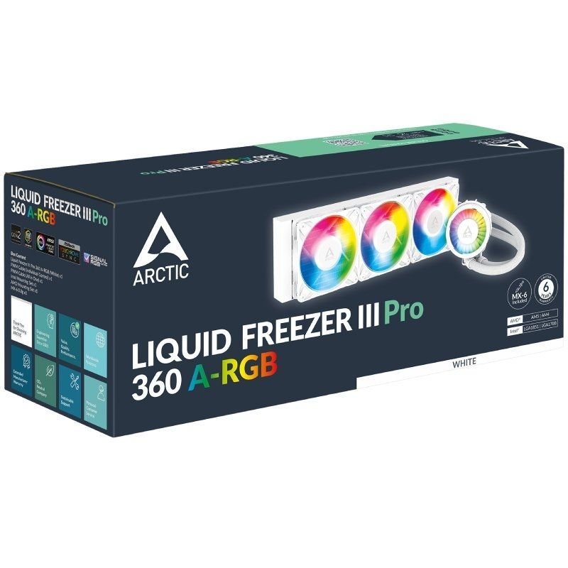 Sistema de Refrigeração Líquida Arctic Liquid Freezer III Pro 360 A-RGB| Branco