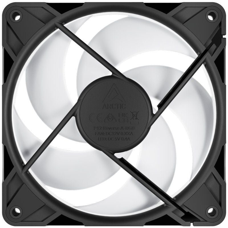 Ventilador Arctic P12 Pro Reverse A-RGB| 12cm| preto
