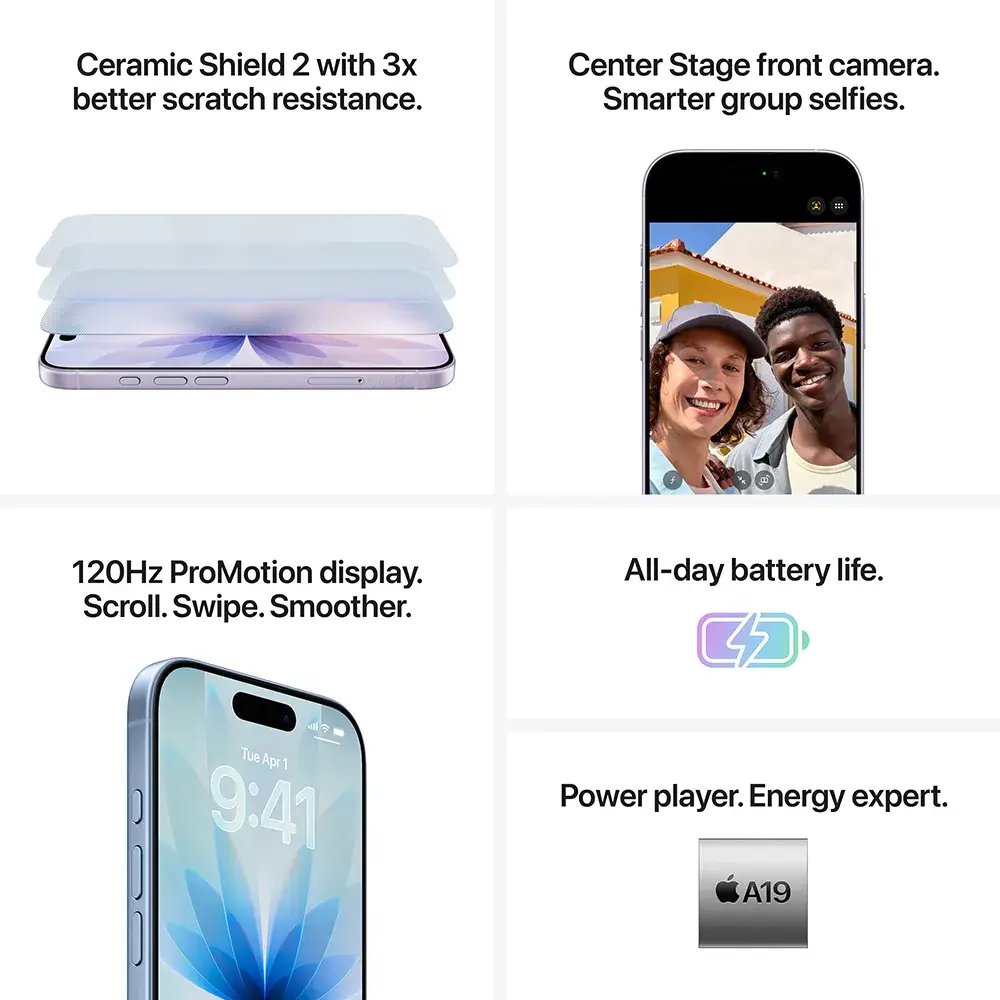 Smartphone Apple iPhone 17 256GB| 6.3'| 5G| Lavanda