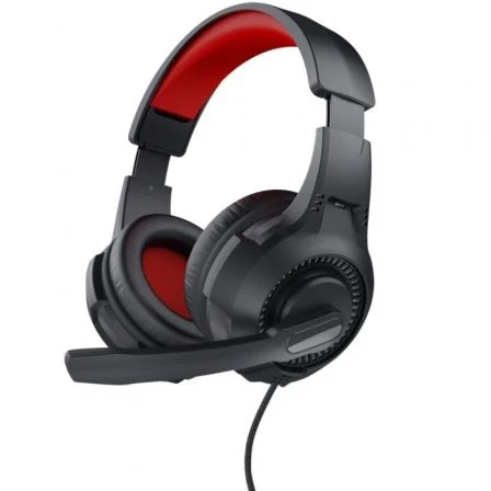 Confie nos Fones de Ouvido Gaming Gaming com Microfone 24785| Conector 3.5|Vermelho e Preto