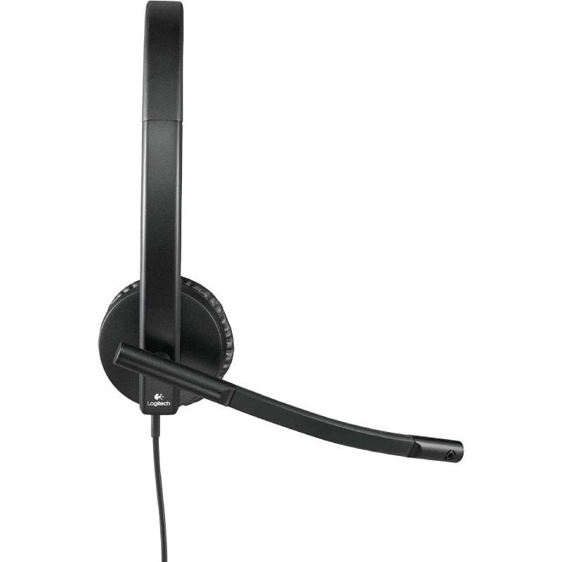 Auscultadores Logitech H570E | com microfone| USB| Preto