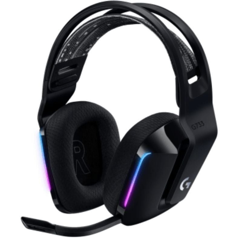 Auriculares Gaming sem fio com mifcrofone Logitech G733| Pretos