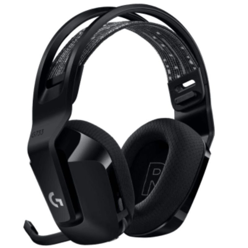 Auriculares Gaming sem fio com mifcrofone Logitech G733| Pretos