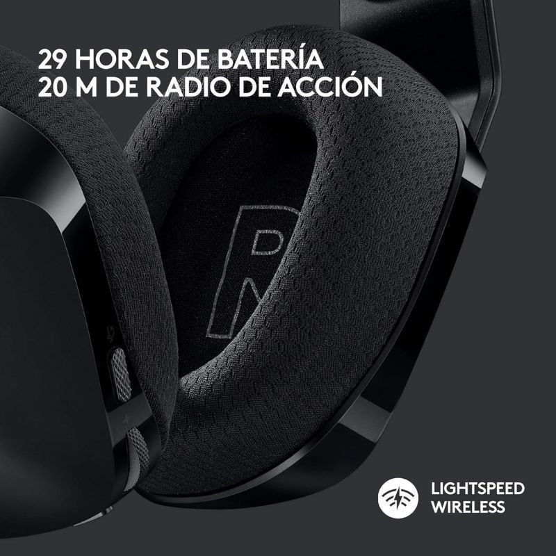 Auriculares Gaming sem fio com mifcrofone Logitech G733| Pretos