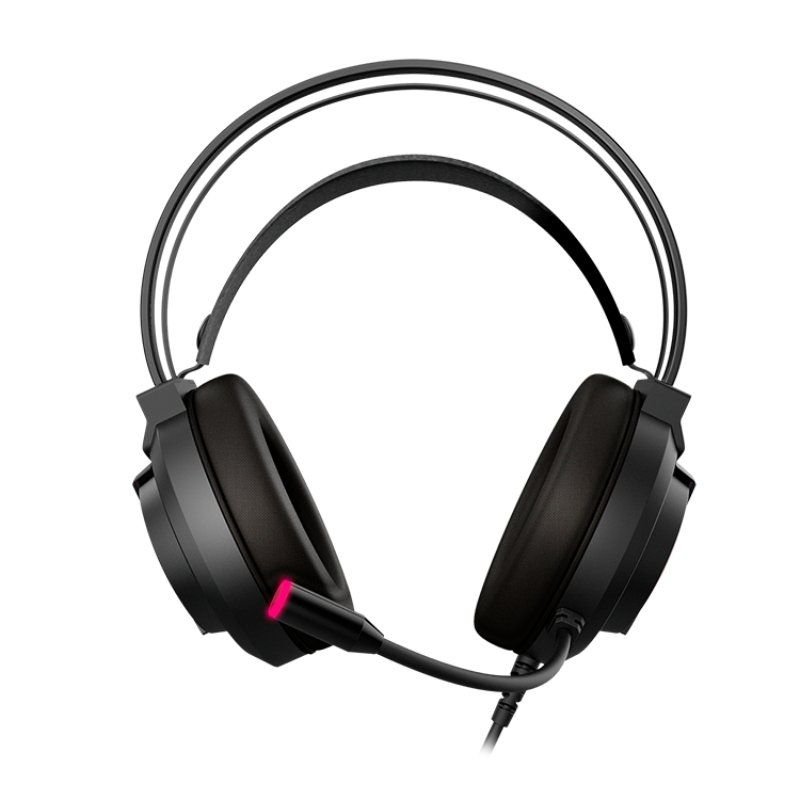 Fone de ouvido Krom Kappa Gaming com Microfone| Entrada 3.5| USB 2.0| Preto