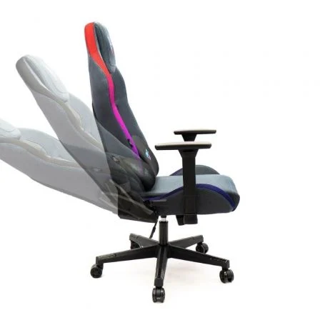 Woxter Stinger Station Elite Cadeira de Jogos | Luzes de LED | Azul e Rosa