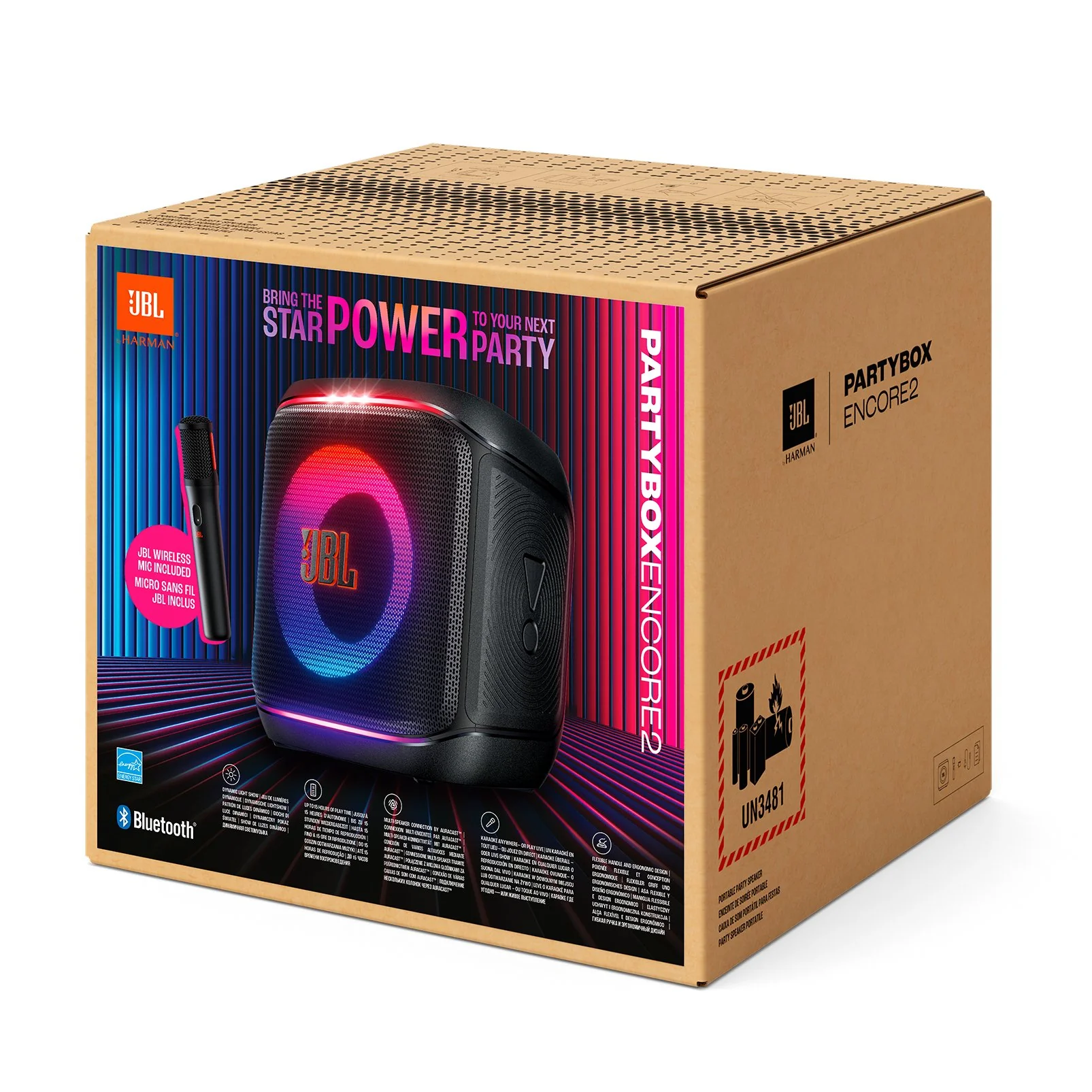Caixa de Som Portátil JBL Encore 2 Monofone, Preta, 100W