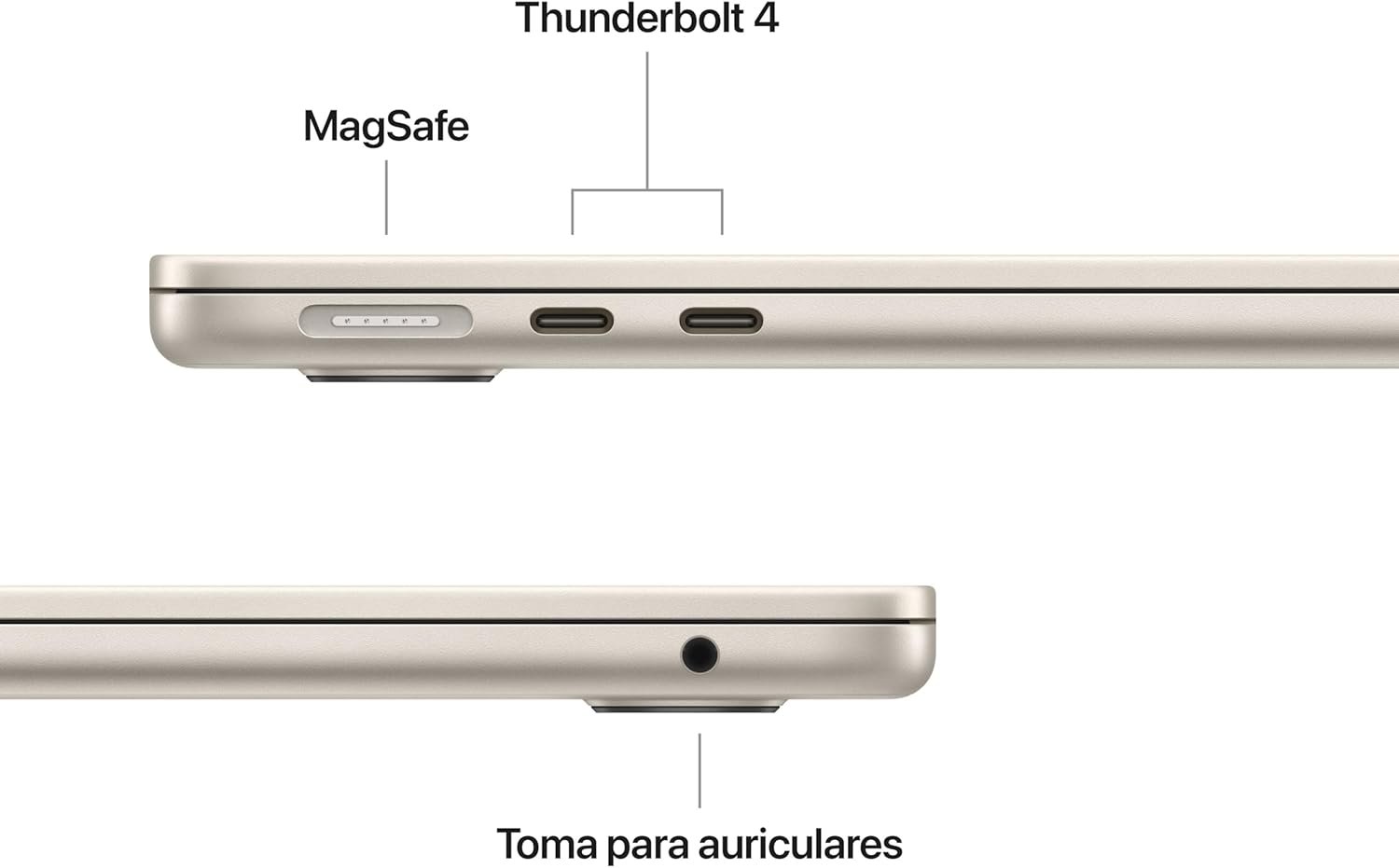 Apple Macbook Air 13,6"| CPU M5 de 10 núcleos| 16GB| SSD de 512GB| GPU de 8 núcleos| Branco estrela