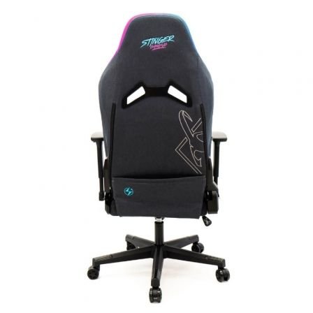 Woxter Stinger Station Elite Cadeira de Jogos | Luzes de LED | Azul e Rosa