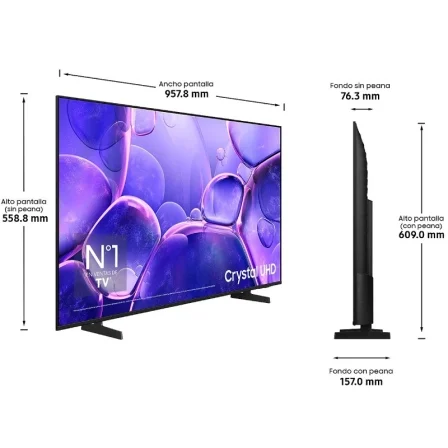 Samsung LED Crystal UHD TU43U8005FU TV 43" | Ultra HD 4K |Smart TV | WiFi