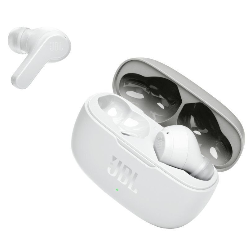 Auriculares Bluetooth JBL Wave 200TWS com estojo de carregamento| Autonomia 5h| Brancos