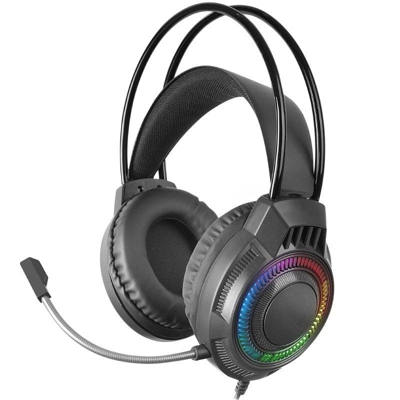 Mars Gaming MH124| Conector 3.5| Fones de Ouvido Pretos para Jogos com Microfone