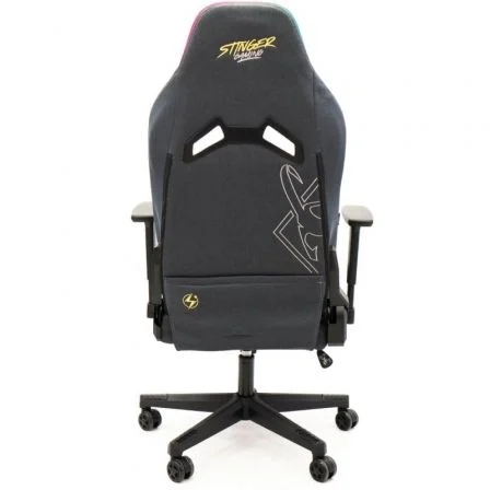 Woxter Stinger Station Elite Cadeira de Jogos | Luzes LED | Dourado e Prateado