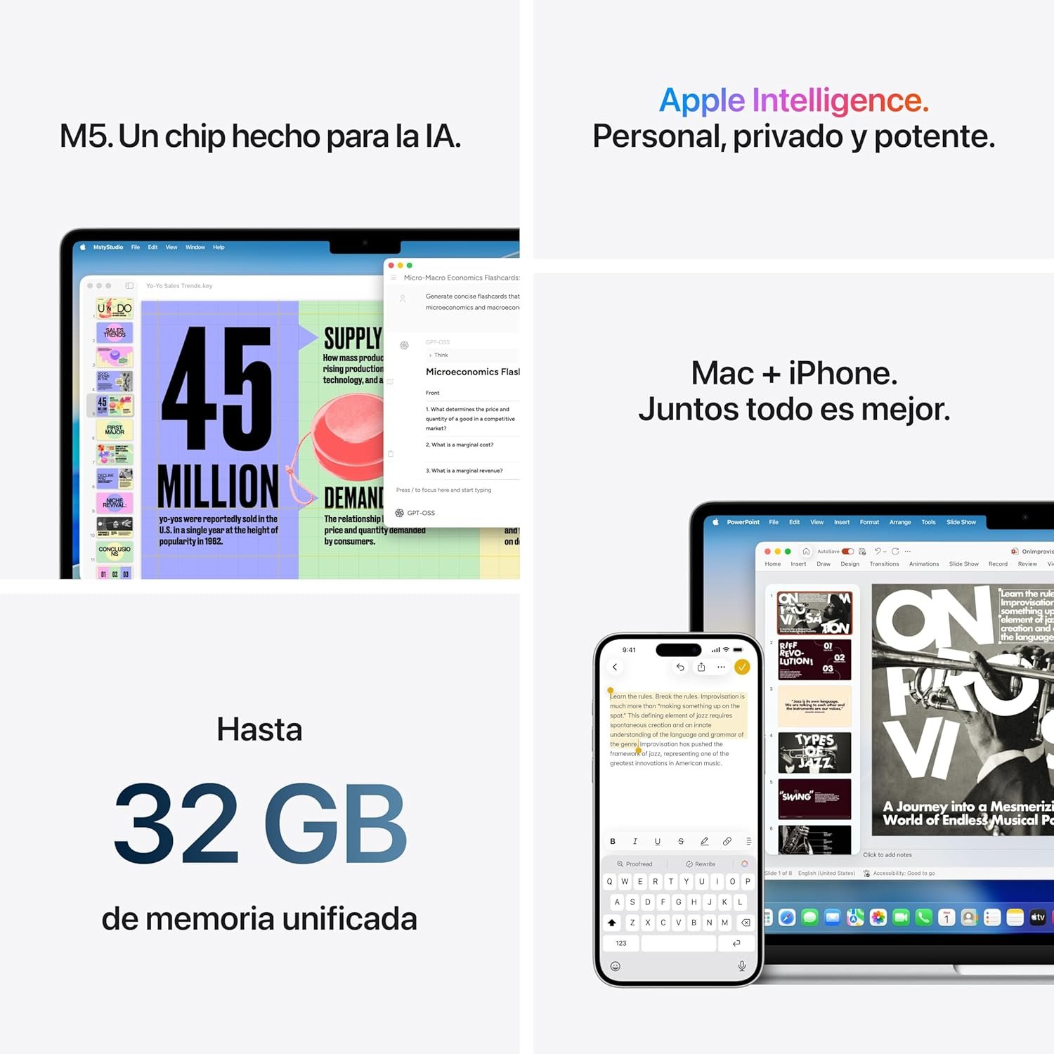 Apple Macbook Air 13,6"| CPU M5 de 10 núcleos| 16GB| SSD de 512GB| GPU de 8 núcleos| Branco estrela